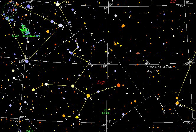 Explore um mapa estelar